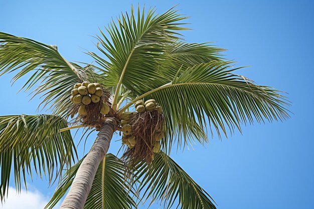 3d rendering of coconut palm trees