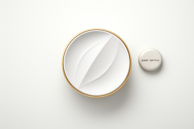 Photo 3d rendering of cosmetic cream on white background with copy space