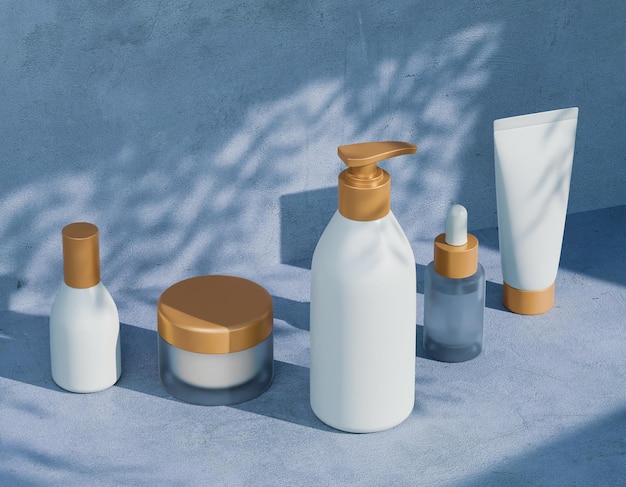 3d rendering of cosmetic mockup