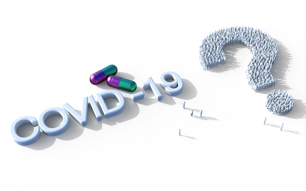 3d-rendering covid-19 en capsules