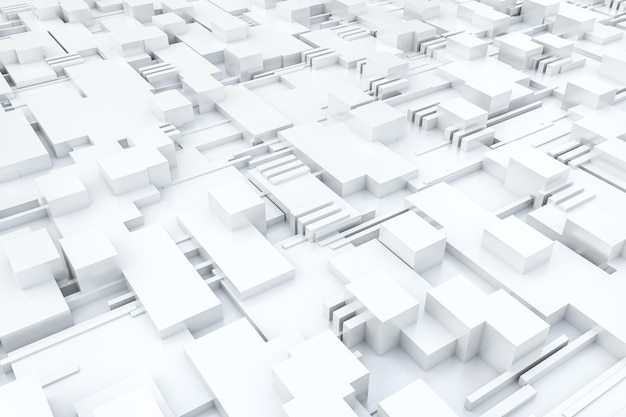 3 d レンダリング キューブ ボード構造回路の背景