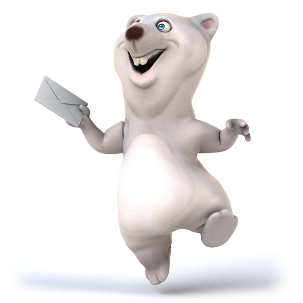 3D rendering of cute bear