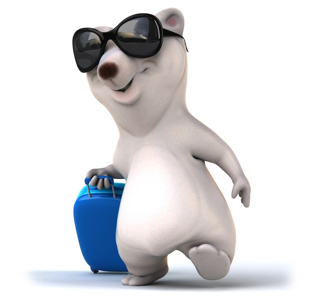 3D rendering of cute bear