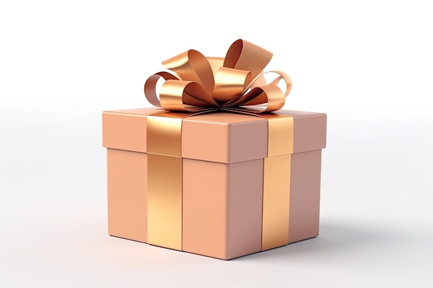 3D-rendering doos geschenk