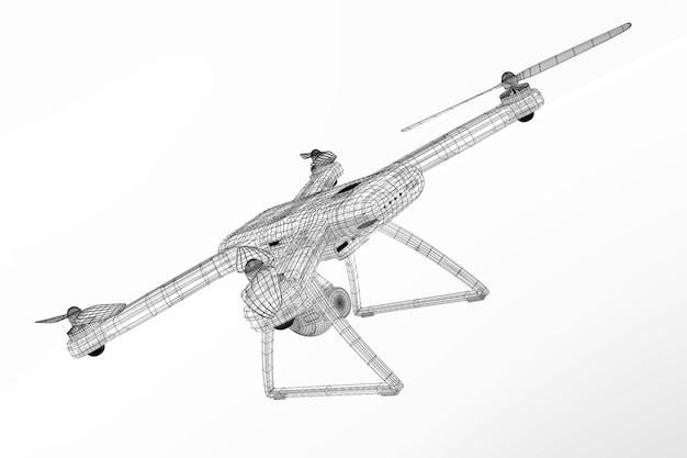 3D-rendering drone-model