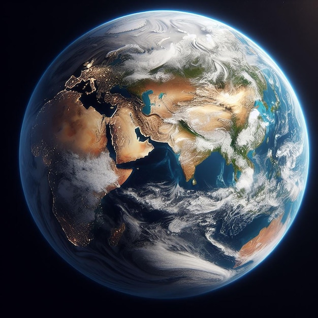 3d rendering of earth