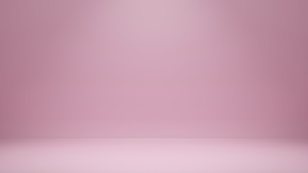 3d rendering, Empty pink color studio room background with copy space for display product or banner website