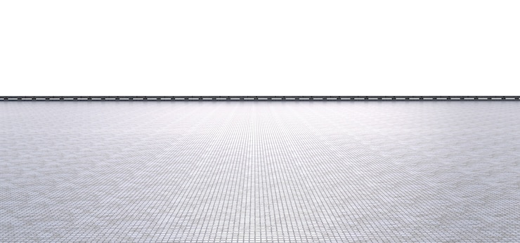 Photo 3d rendering empty terrace on white background
