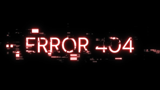 3D レンダリング エラー 404 テキスト 画面エフェクト