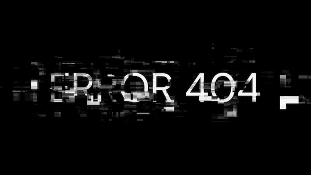 3D レンダリング エラー 404 テキスト 画面エフェクト