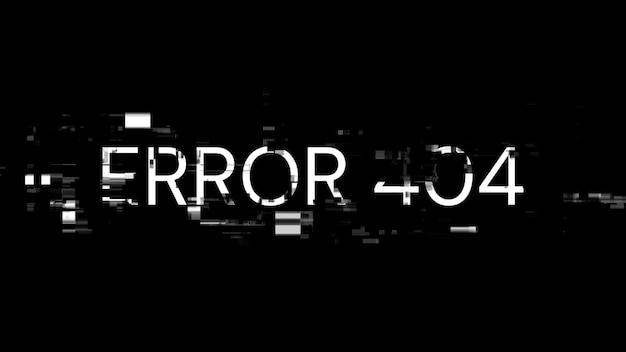3D レンダリング エラー 404 テキスト 画面エフェクト