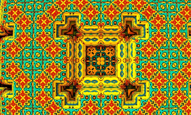 3D rendering. Fractal image of a 3D object. Fractal landscape. A colorful computer-generated image. The fractal background. Textures for the design. Abstract painting. Pattern
