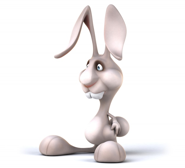 3D rendering of funny rabbit