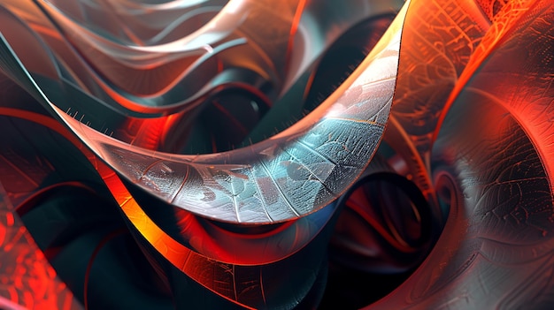 3D rendering of a futuristic organic and abstract form