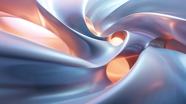 3D-rendering Futuristische achtergrond met vloeibare vormen Abstract 3D-illustratie