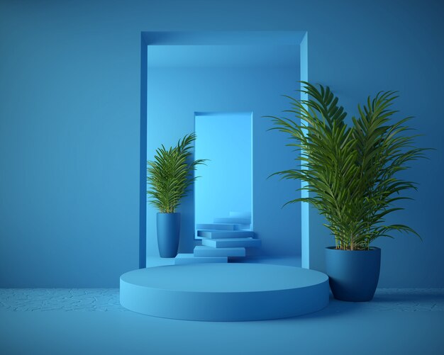 3d rendering Geometrical scene