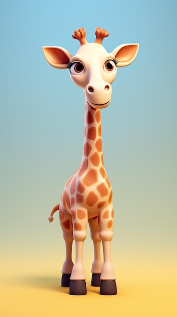 3d rendering of a giraffe