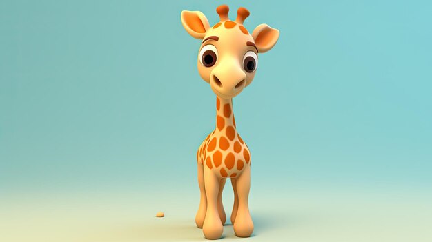 3d rendering of a giraffe