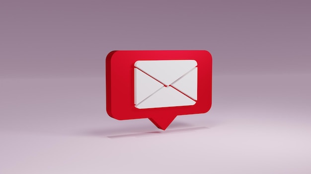 3D-рендеринг значка gmail