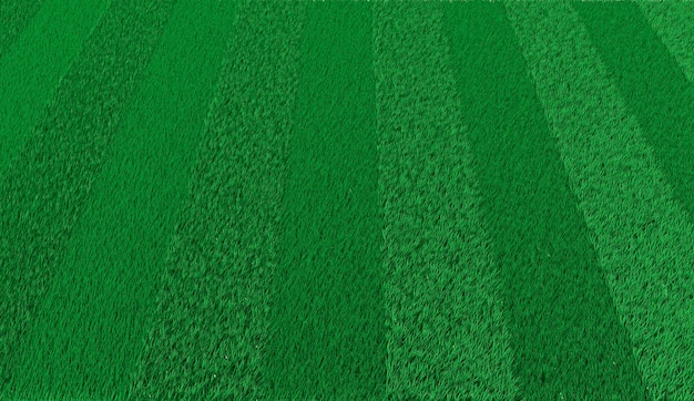 3d rendering green striped lawn for playing football