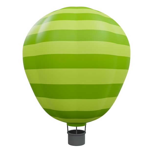 3D-rendering hete luchtballon geïsoleerd