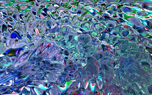 3d rendering holographic iridescent foil texture background