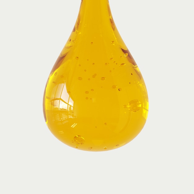 3D rendering of honey dripping