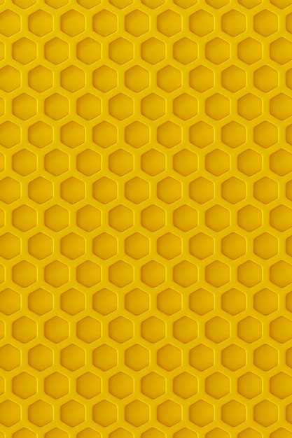 3D rendering of a honeycomb