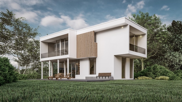 3d rendering of house illustration
