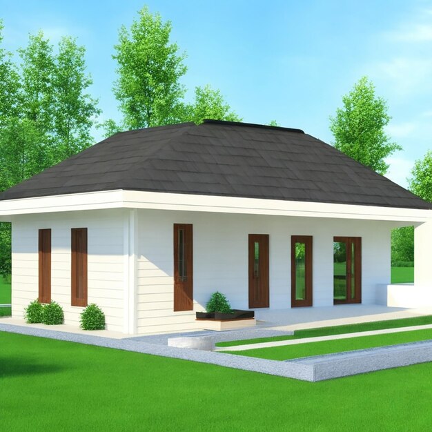 3d rendering of house model