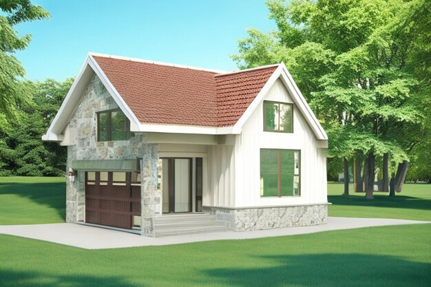 3d rendering of house model