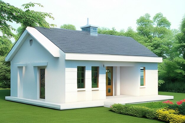 3d rendering of house model