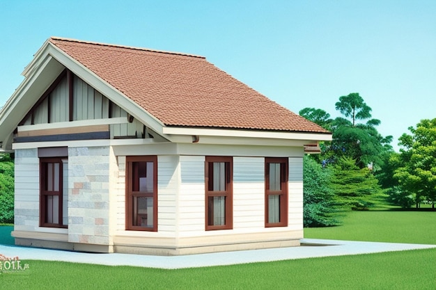 3d rendering of house model