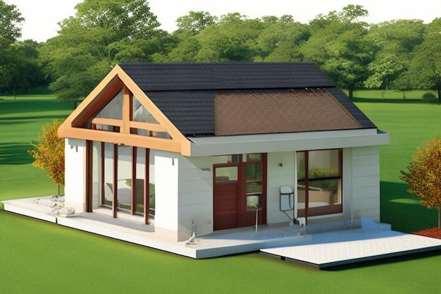 3d rendering of house model