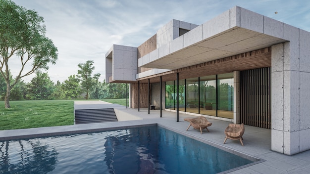 3d rendering of house visualisation