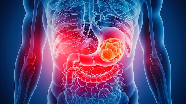 3d rendering of the human stomach