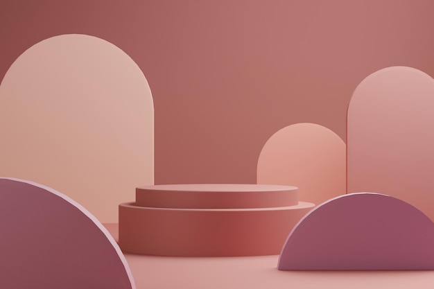 3D-rendering illustratie van de achtergrond abstracte glas bubbels bol kunst display behang