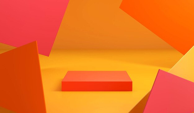 3D 렌더링 일러스트레이션 배경