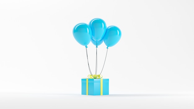 3d rendering illustration balloon gif