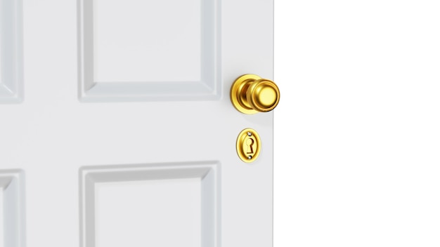 3D rendering illustration of door