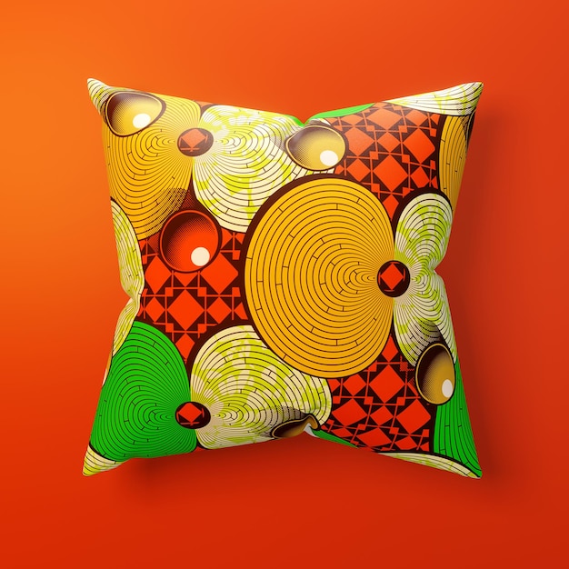 3d rendering illustration fashion product pillow Cushion Cover on theme design concept