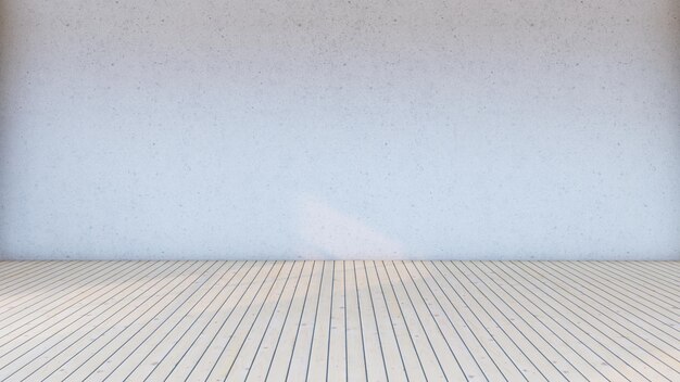 3D rendering illustration of wall and striped floor