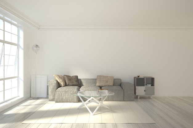 3D-rendering interieur scène