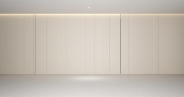 Foto rendering 3d dello spazio interno con illuminazione per lo sfondo