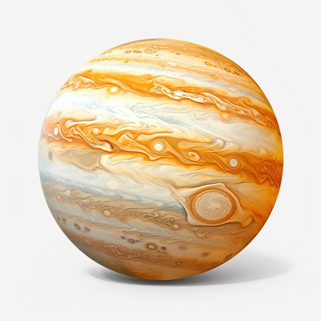 Photo 3d rendering of jupiter