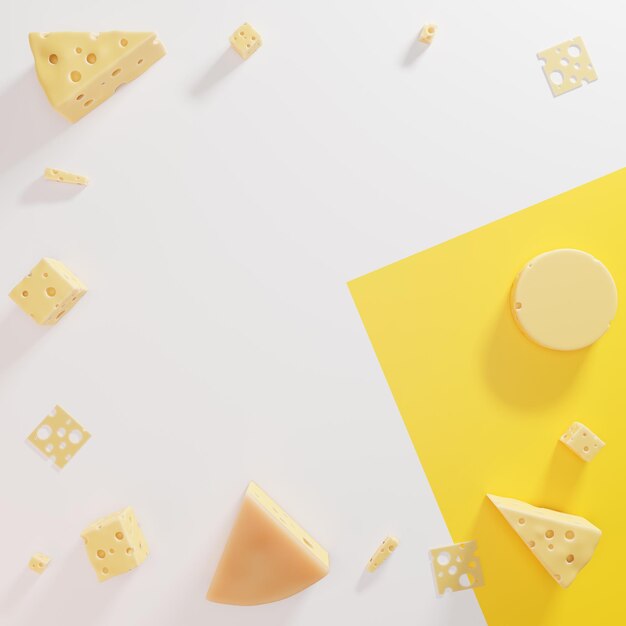 3D-rendering kaas achtergrond