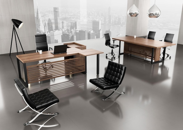 3d rendering kantoor interieurontwerp inspiratie