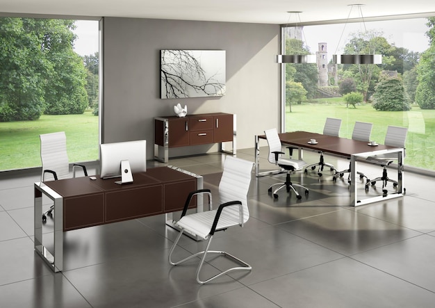 3d rendering kantoor interieurontwerp inspiratie