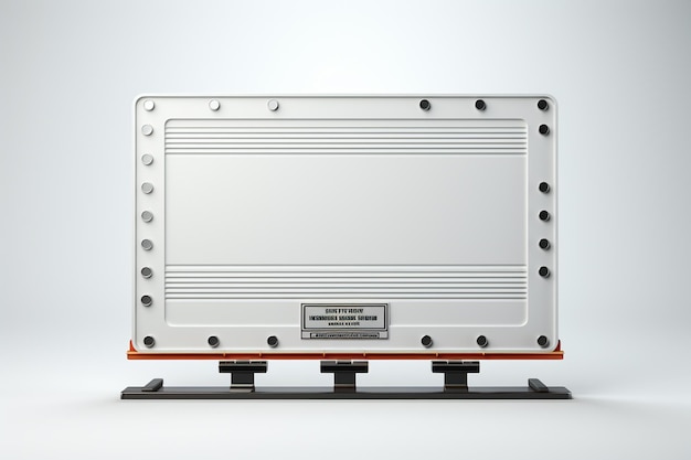3d rendering of a large power supply unit on a white background