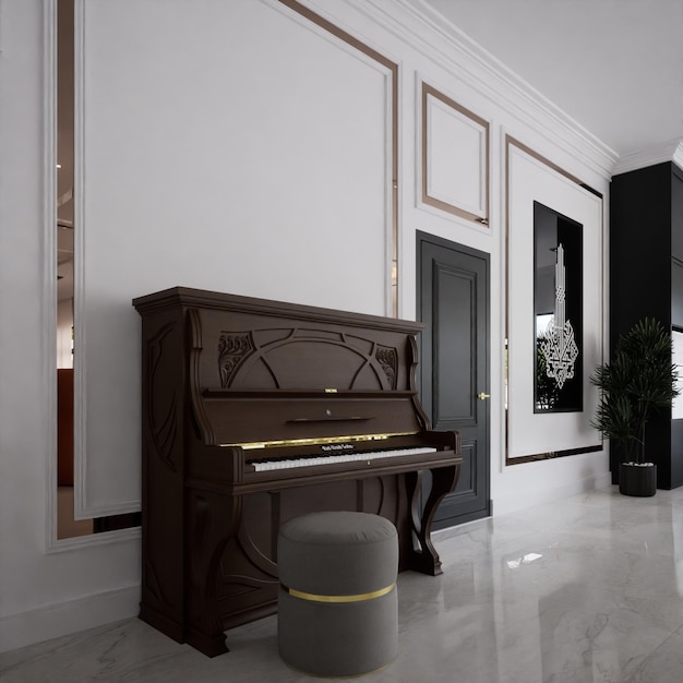 3D-rendering luxe huisontwerp